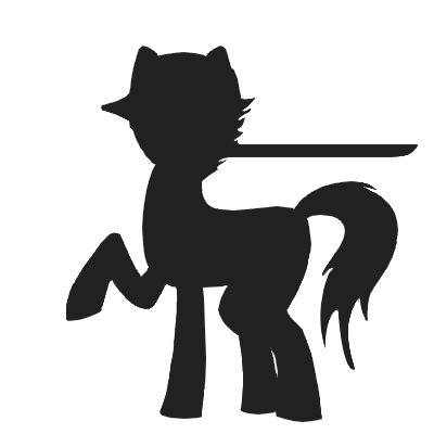400x400 Big Sis Strider (Pony Silhouette) By That Blue Fennec Fox