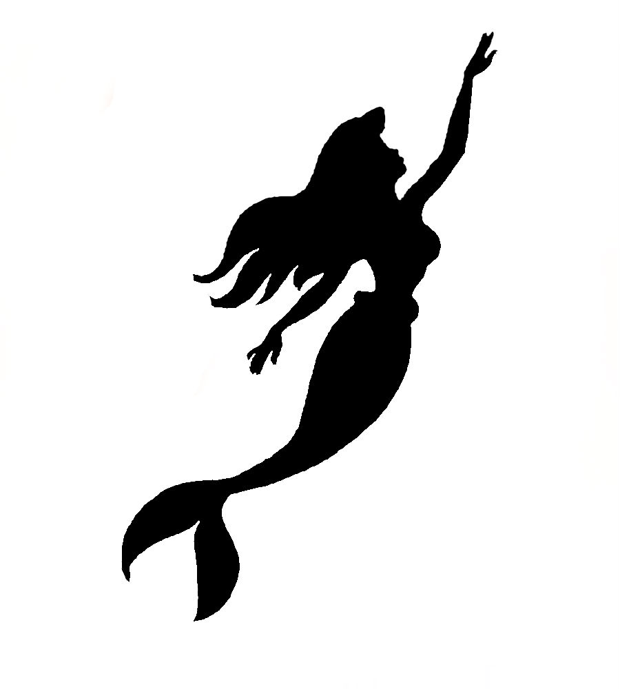 900x1000 Little Mermaid Silhouette Free Download Clip Art Cool Printable