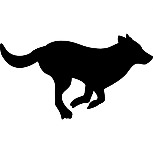 626x626 Running Dog Silhouette Icons Free Download