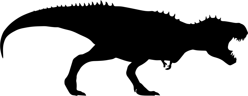 981x380 Tyrannosaurus Rex Dinosaur Silhouette Svg Png Icon Free Download