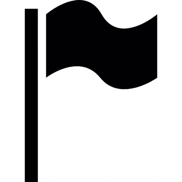 626x626 Black Flag Shape Icons Free Download