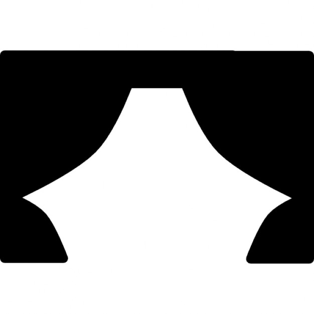 626x626 Museum Curtains Like Theather Scenery Silhouette Icons Free Download