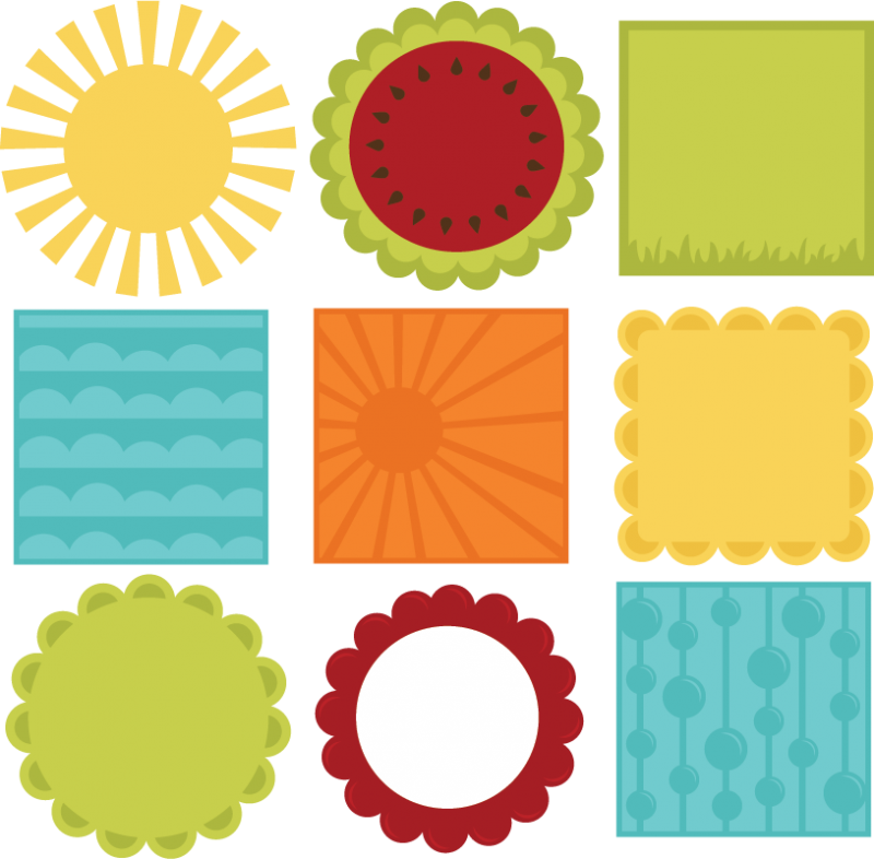 800x786 Summer 12 X 12 Background Shapes Svg Files For Scrapbooking Summer