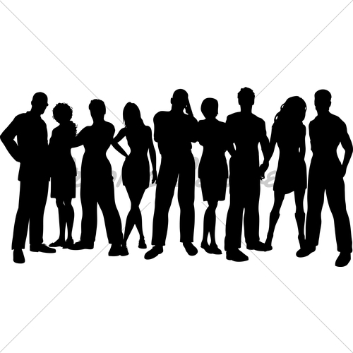 500x500 Group Of Friends Gl Stock Images