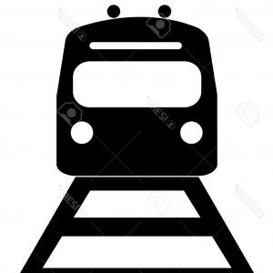 300x300 Old Train Silhouette Front View Vector Clipart Lazttweet
