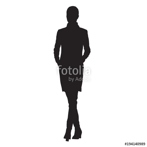 500x500 Business Woman In Jacket With Hands In Her Pockets Walking