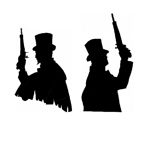 501x501 Dueling Ghosts Decal