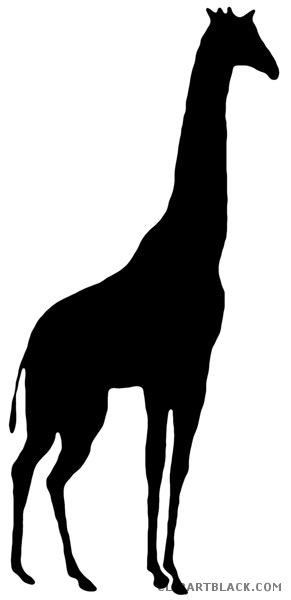 291x600 Giraffe Silhouette Clipart