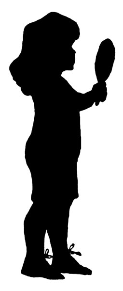 255x600 Girl Head Silhouette