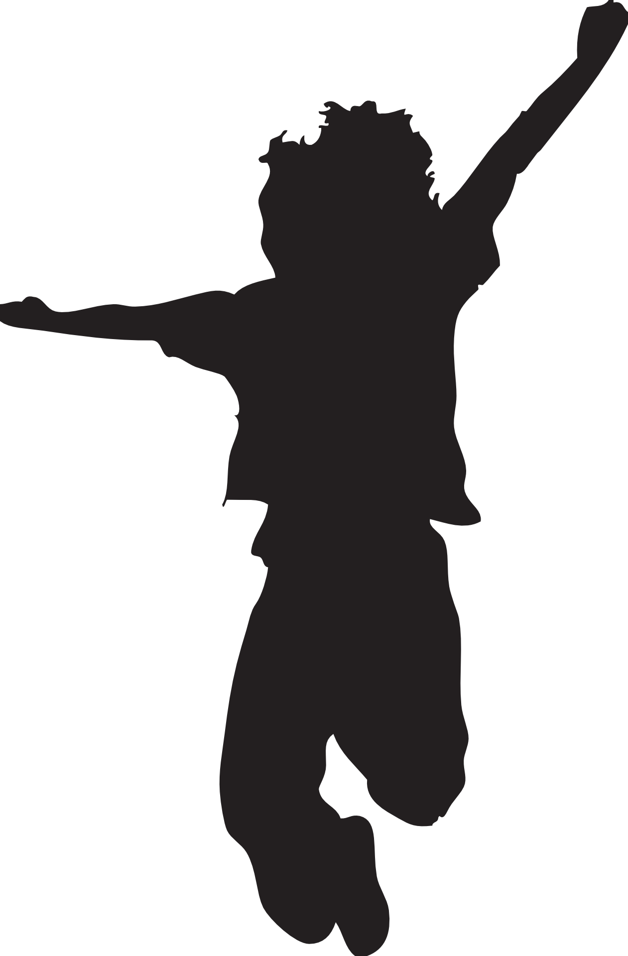 1261x1920 Little Girl Silhouette Clipart
