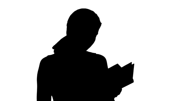 590x332 Silhouette Young Beautiful Girl Reading A Book On By Fancystudio