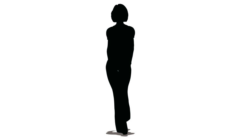 852x480 Silhouette Of A Woman Walking