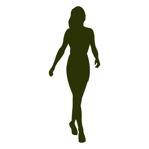 512x512 Girl Walking Silhouette 8