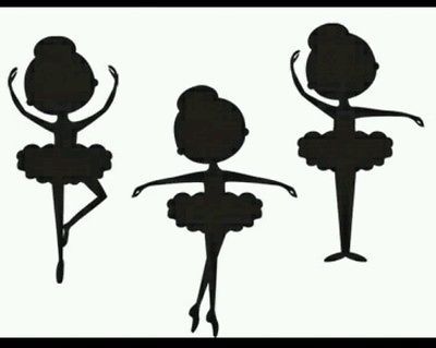 400x319 Ballerina Silhouette Vinyl Decal For Girls Room Decoration