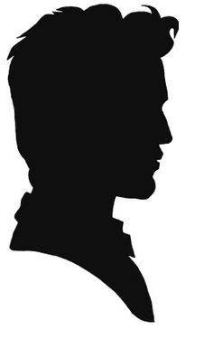 236x375 Victorian Woman Head Silhouette