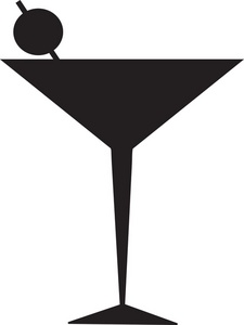 225x300 Martini Glass Silhouette Clipart Panda