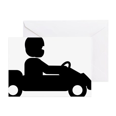 460x460 Go Kart Greeting Cards