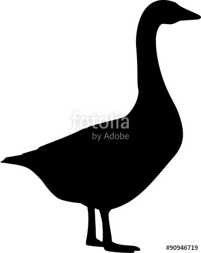 396x500 Goose Silhouette Stock Image And Royalty Free Vector Files