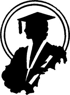 236x319 Graduation Graduate Silhouette Cap Gown Classroom Clipart