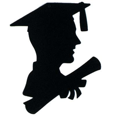 400x400 Boy Graduate Silhouette