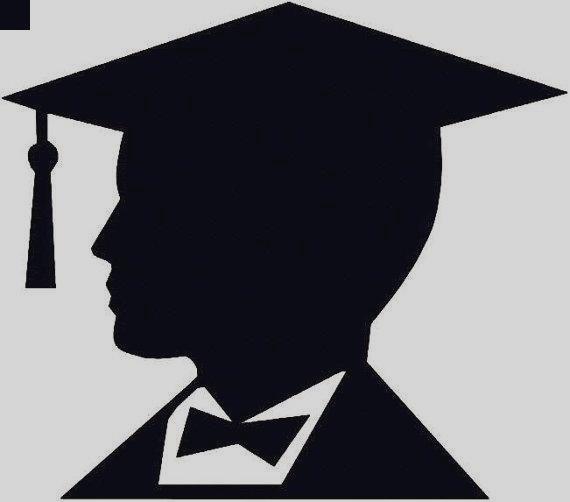 570x502 Clipart Graduate Silhouette