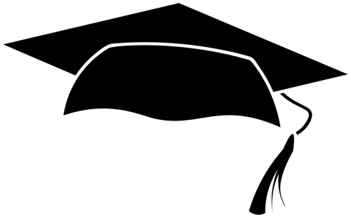 500x311 Graduation Cap Silhouette Public Domain Vectors