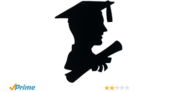 600x315 Boy Graduate Silhouette Party Accessory (1 Count