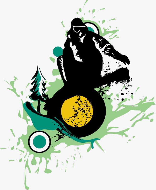 650x795 Ski Silhouette Colour, Green, Extreme Sport, Work Out Png Image