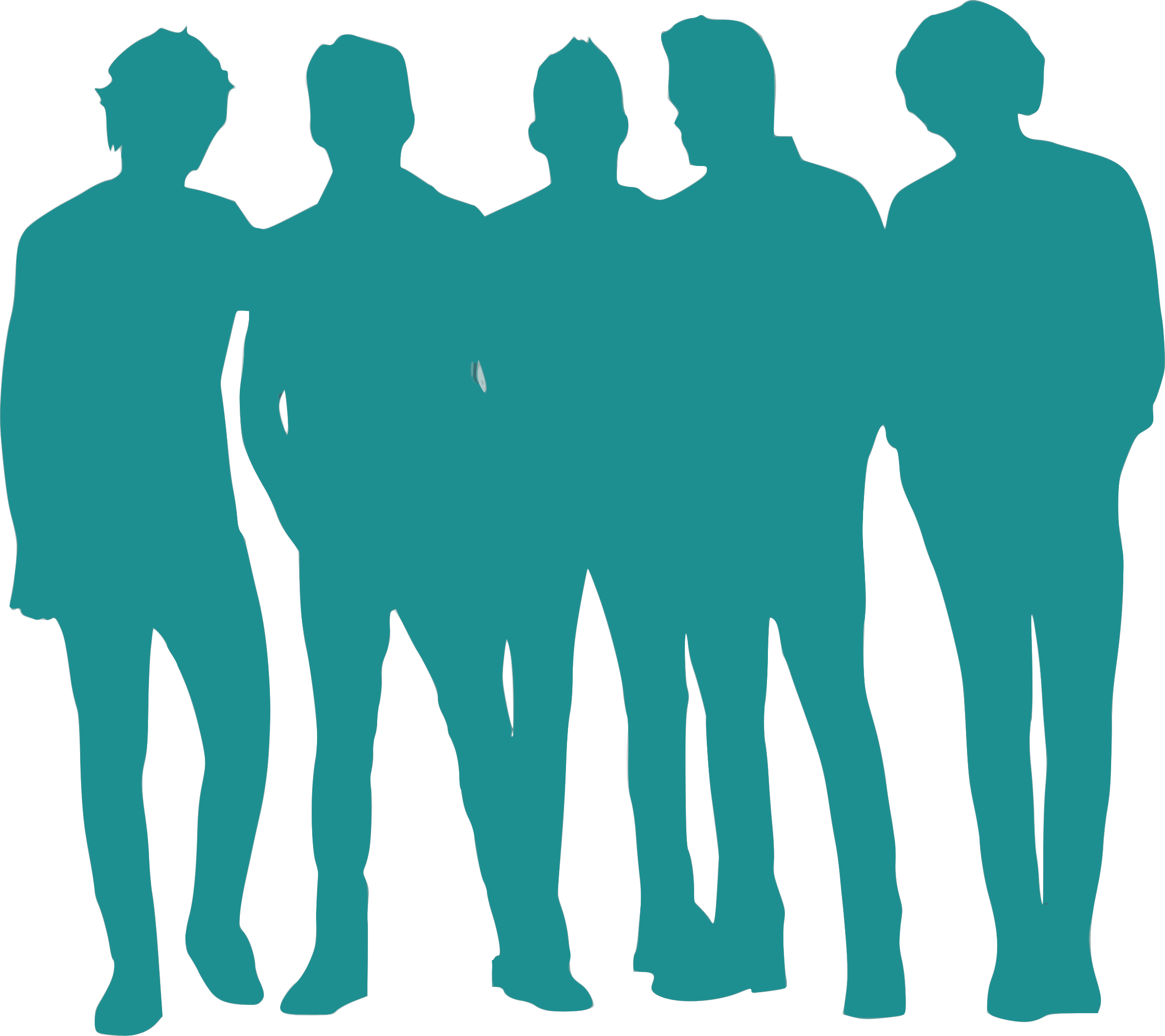 2400x2134 Silhouette Groupe 04 Icons Png