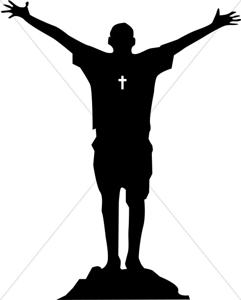 492x612 Group Of People Worship Clipart Silhouette