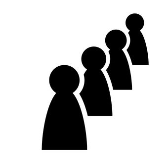 340x340 Free Vector Silhouettes 4 People, Group, Sports, Team, Sports