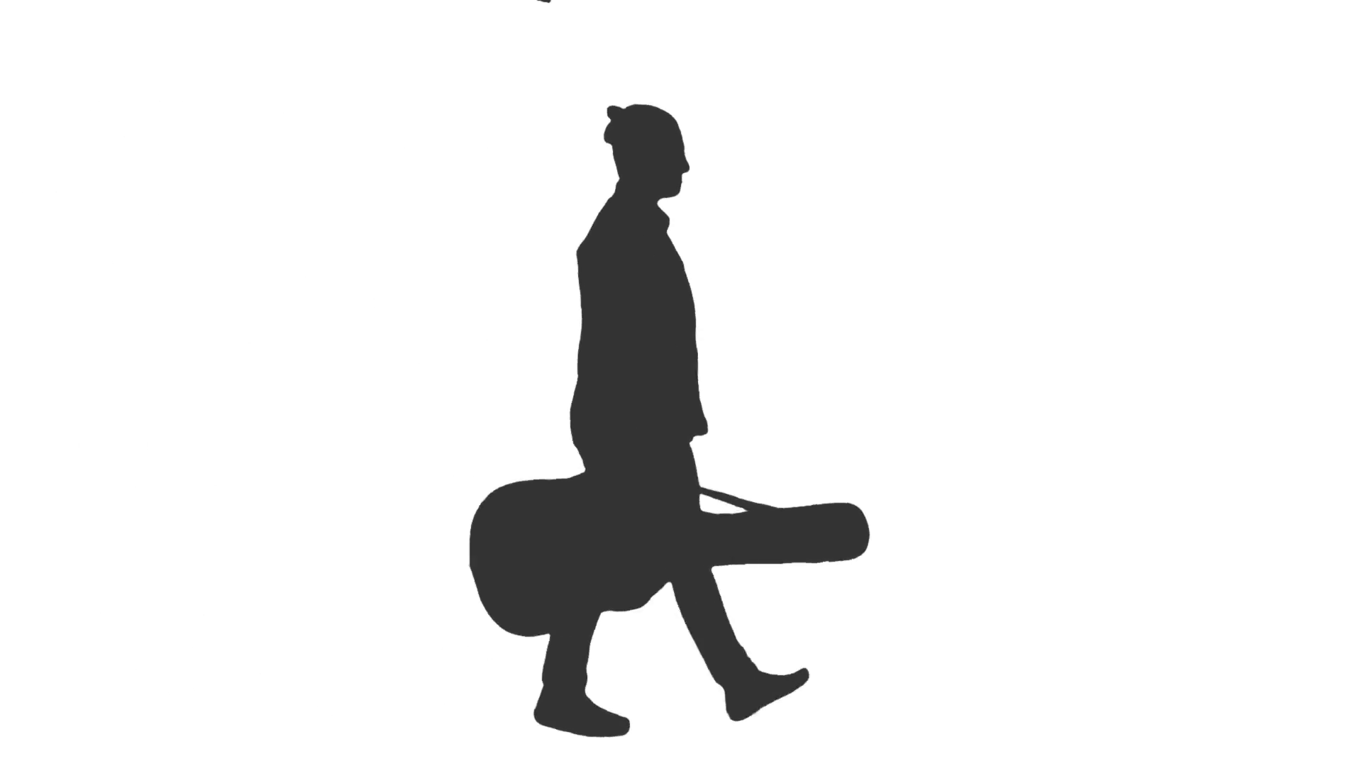 1920x1080 Silhouette Of The Guy With A Guitar Waiting For Something