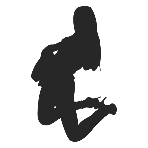 512x512 Female Guitarist Silhouette 2