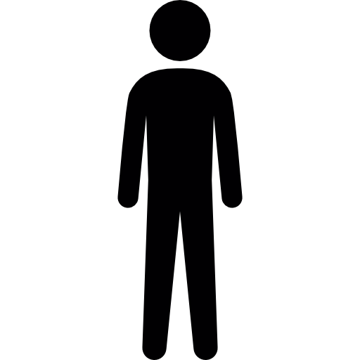 512x512 Man Silhouette, Male, Male Silhouette, Side View, Guy, Man Icon