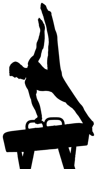 400x695 Gymnast Clipart Silhouette
