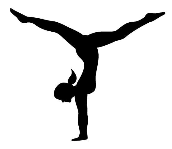 553x480 Gymnast Silhouette