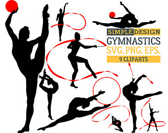340x270 Gymnast Silhouettes Etsy