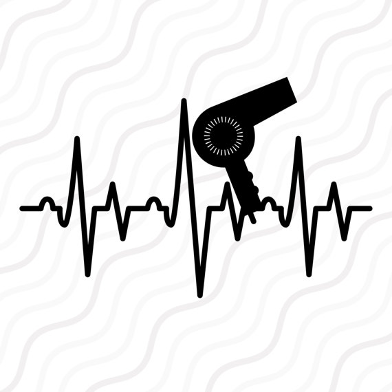 570x570 Hair Dryer Heartbeat Svg, Salon Svg, Heartbeat Svg Cut Table