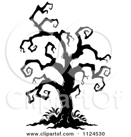 450x470 Halloween Tree Drawing Fun For Christmas