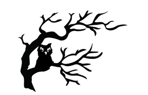 480x309 Halloween Owls Silhouette Vector Paper Caprintablehalloween