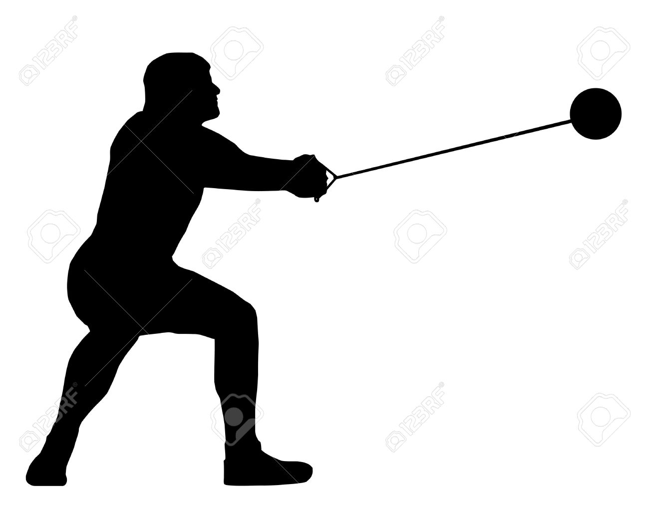 1300x1028 Hammer Throwing Clipart