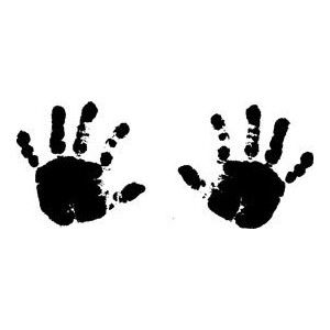 300x300 Hand Print Clipart Silhouette