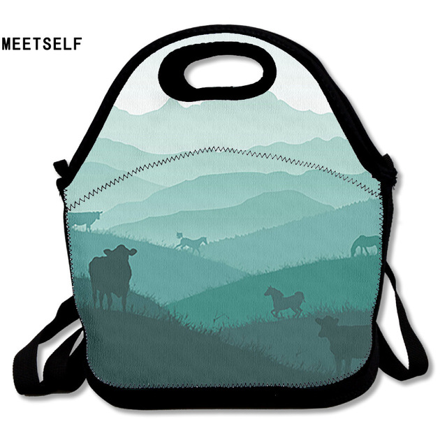 640x640 Meetself 3d Print Artistic Silhouette Lunch Bags Insulated