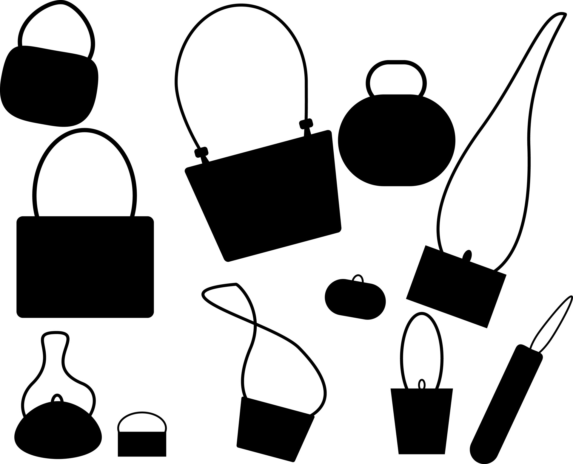 1920x1557 Purses Silhouette Free Stock Photo