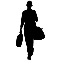 200x200 Silhouette Silhouettes Woman Women Lady Ladies Human People Person