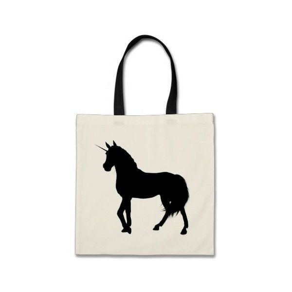 600x600 Unicorn Silhouette Bag (16 Cad) Liked On Polyvore Featuring