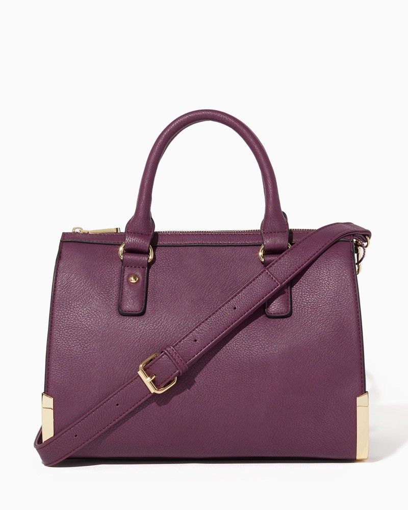 800x1000 Brooklyn Classic Satchel Purple Satchels, Handbag
