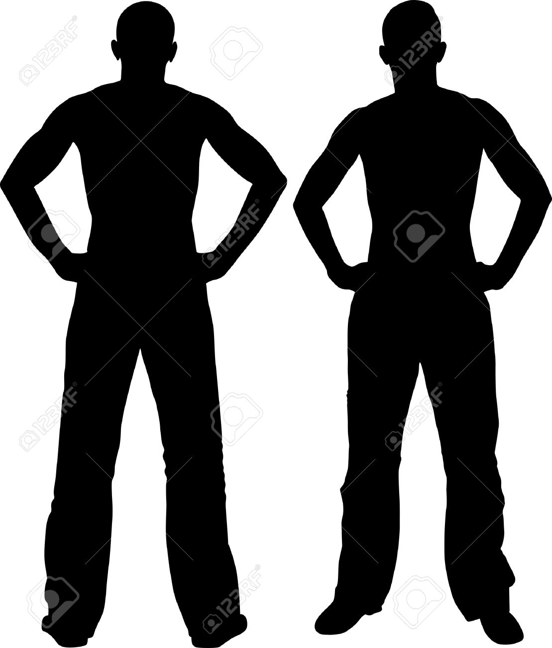 1109x1300 Hands On Hips Silhouette Clipart