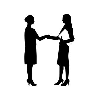 340x340 Free Silhouette Vector 2 People