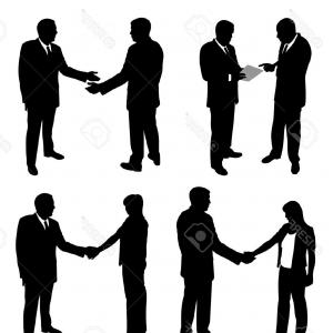 300x300 Business People Handshake Clipart